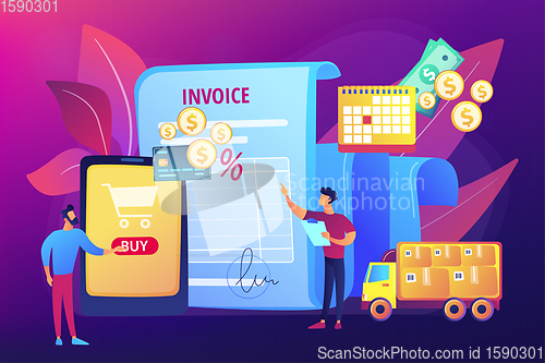 Image of Online shopping, consumerism vector illustration