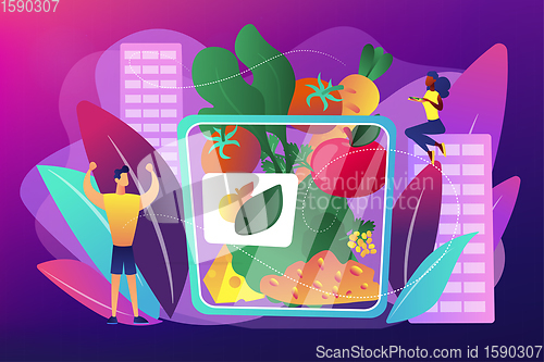 Image of Assorted snack pack concept vector illustration.