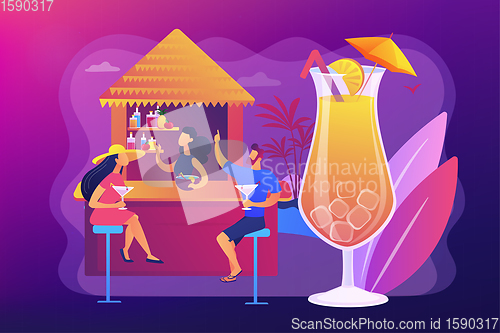Image of Beach bar concept vector illustration.