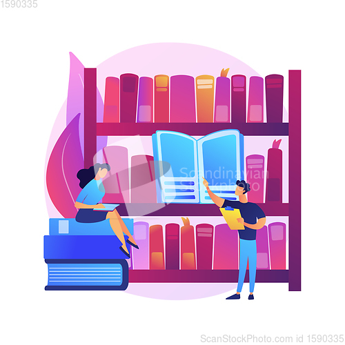 Image of Public library vector concept metaphor