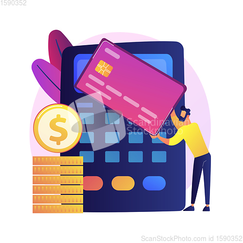 Image of Financial transactions vector concept metaphor