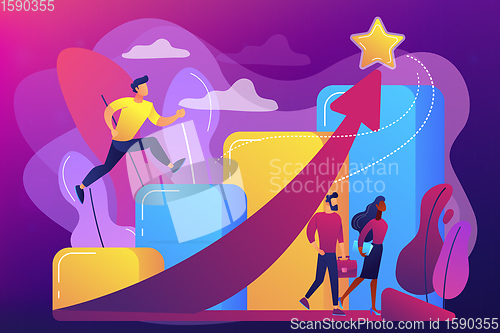 Image of Career growth concept vector illustration.