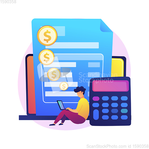 Image of Online payment vector concept metaphor