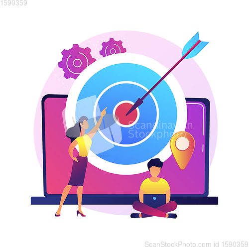 Image of Target audience vector concept metaphor