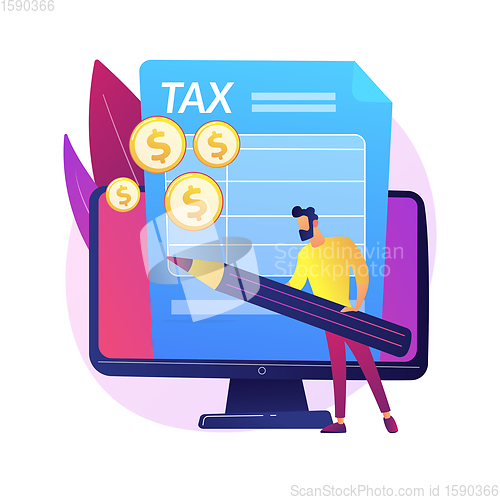 Image of Accountant expertise vector concept metaphor