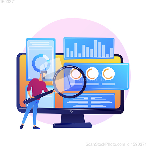 Image of Business audit vector concept metaphor