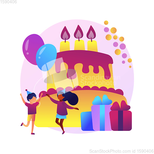 Image of Birthday party vector concept metaphor