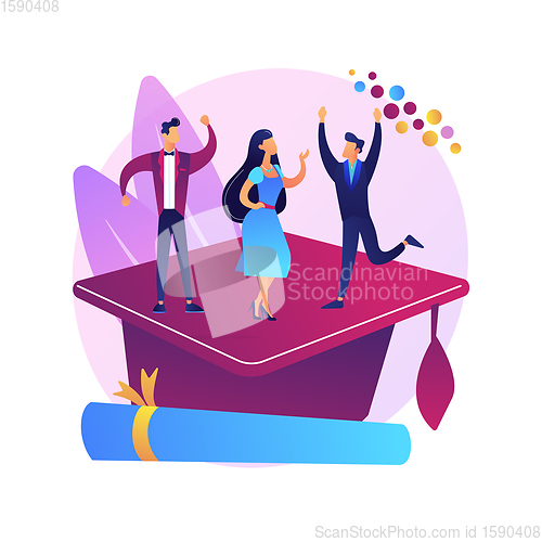 Image of Graduation party vector concept metaphor