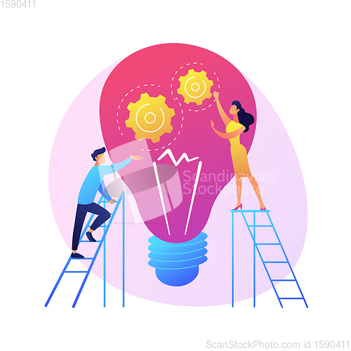 Image of Tips and creative ideas vector concept metaphor.
