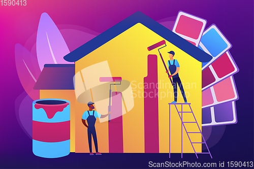Image of Painter services concept vector illustration