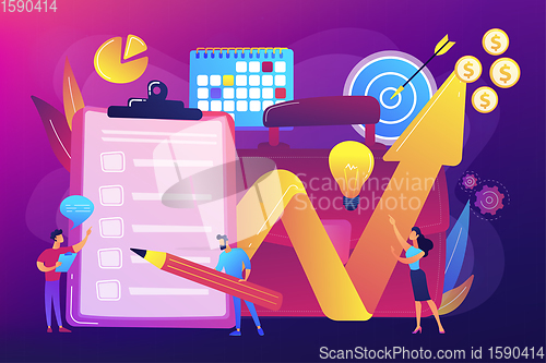 Image of Project planning vector illustration