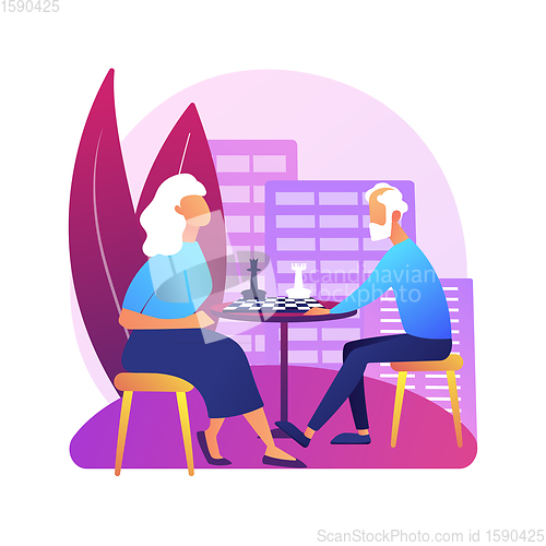 Image of Retirement travel vector concept metaphor