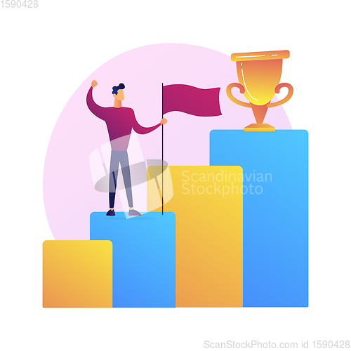 Image of Success growth vector concept metaphor