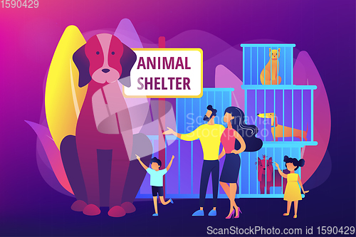 Image of Animal shelter concept vector illustration