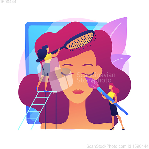 Image of Beauty salon vector concept metaphor