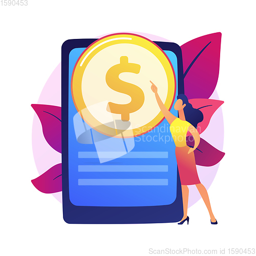 Image of Online banking technology vector concept metaphor.