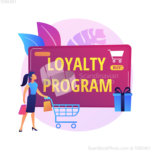 Image of Loyalty program vector concept metaphor