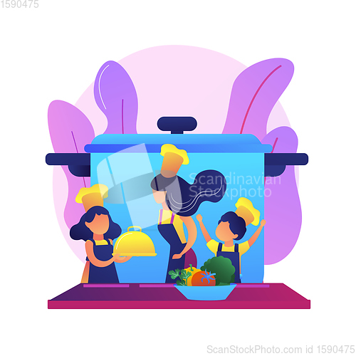 Image of Couple cooking vector concept metaphor