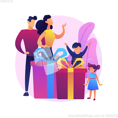 Image of Happy parenthood vector concept metaphor