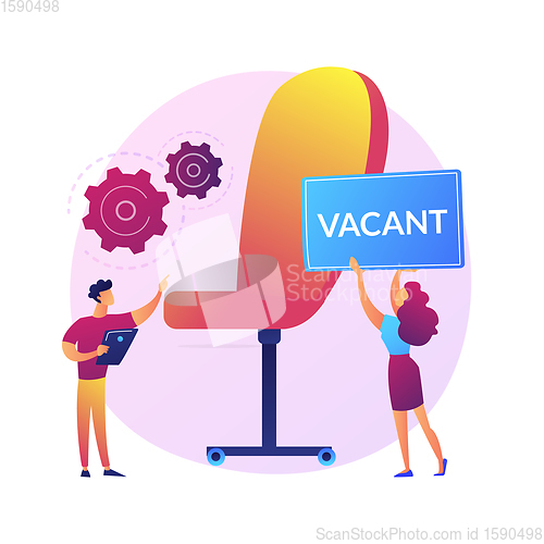 Image of Vacant job vector concept metaphor