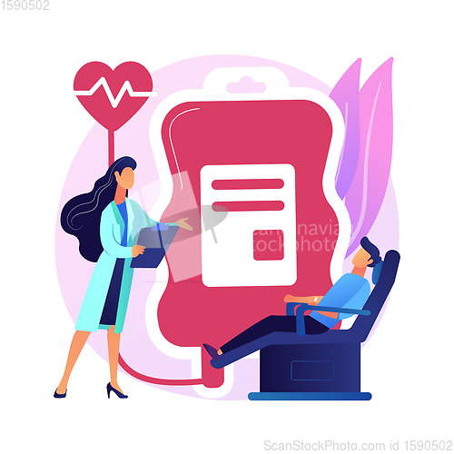 Image of Blood donation vector concept metaphor