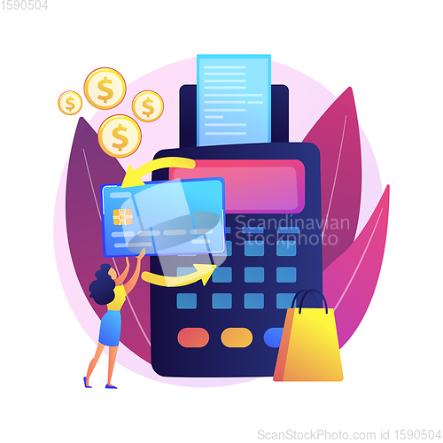 Image of Payment processing vector concept metaphor