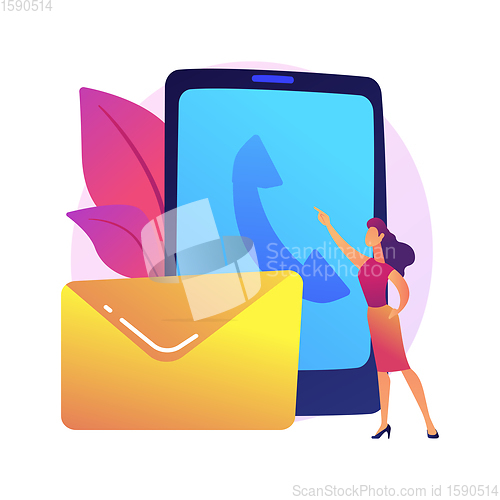 Image of Getting in touch vector concept metaphor