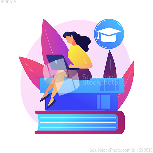 Image of Self education vector concept metaphor