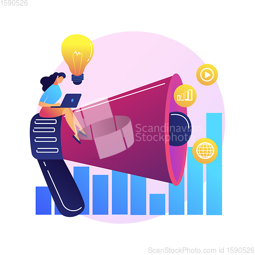 Image of Customers attraction vector concept metaphor.