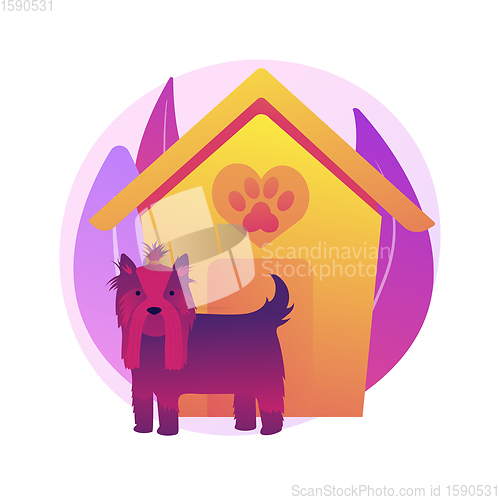 Image of Dogs friendly place vector concept metaphor