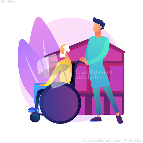 Image of Nursing home vector concept metaphor