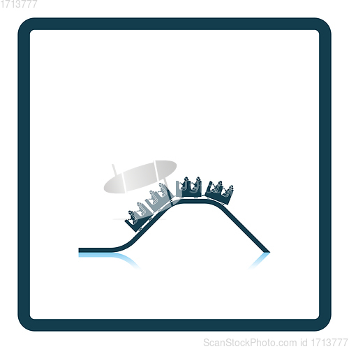 Image of Small roller coaster icon