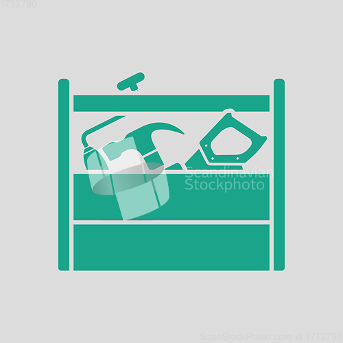 Image of Retro tool box icon