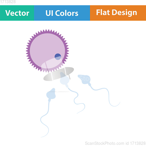 Image of Sperm and egg cell icon