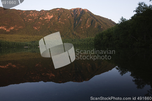 Image of Evening reflection landscape