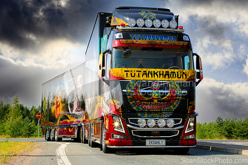 Image of Volvo Show Truck Tutankhamun on the Road