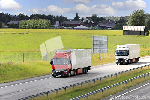 Image of Two Renault Trucks T Temperature Controlled Transport