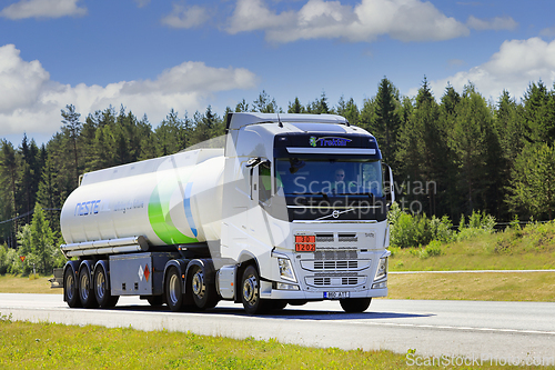 Image of White Volvo FH Fuel Tanker NESTE