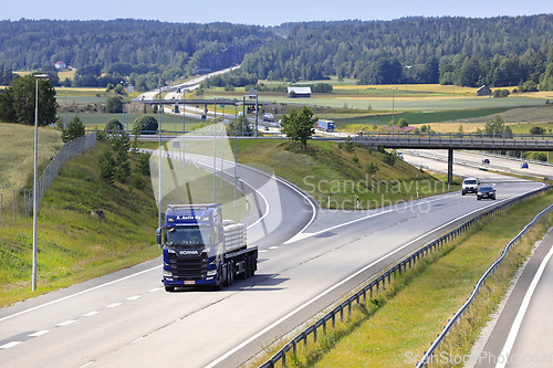 Image of Scania Semi Trailer Hauls Concrete 