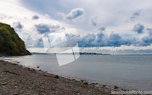 Image of Clouds over the sea