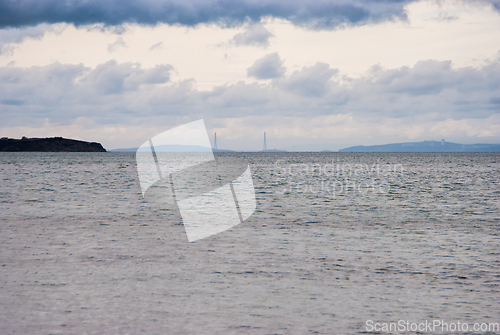 Image of Clouds over the sea