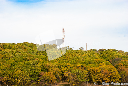 Image of Telecommunications antenna tower
