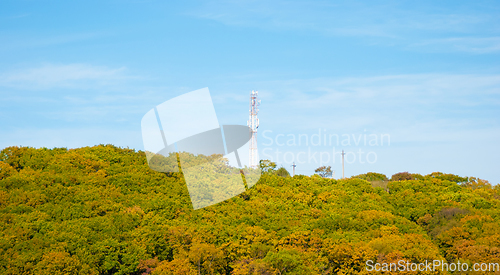 Image of Telecommunications antenna tower