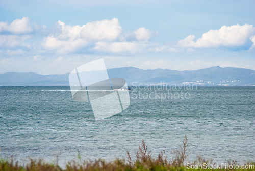 Image of Clouds over the sea