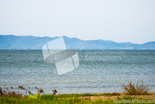 Image of Clouds over the sea