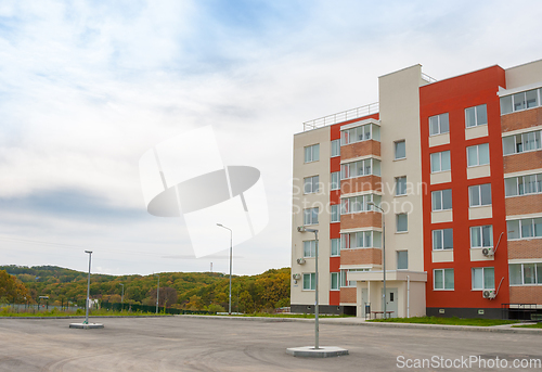 Image of Multi-storey modern residential building