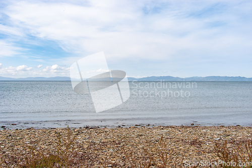 Image of Clouds over the sea