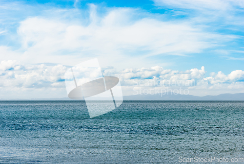 Image of Clouds over the sea