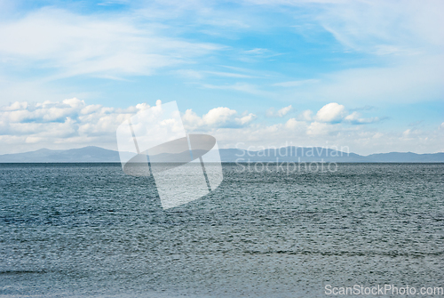 Image of Clouds over the sea