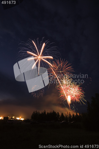 Image of Large fireworks explosion